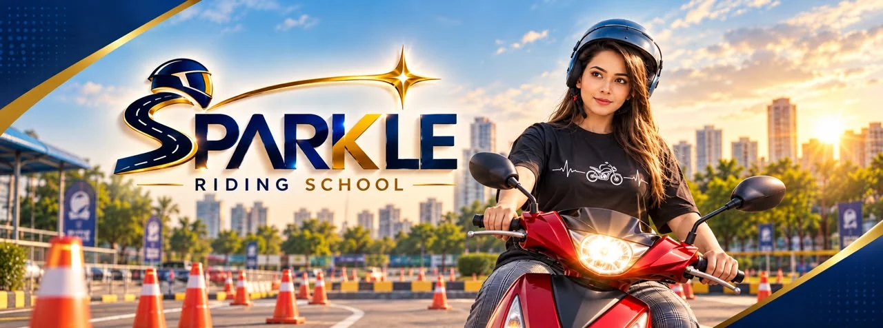 Sparkle Riding School: scooter ride training in Dhaka